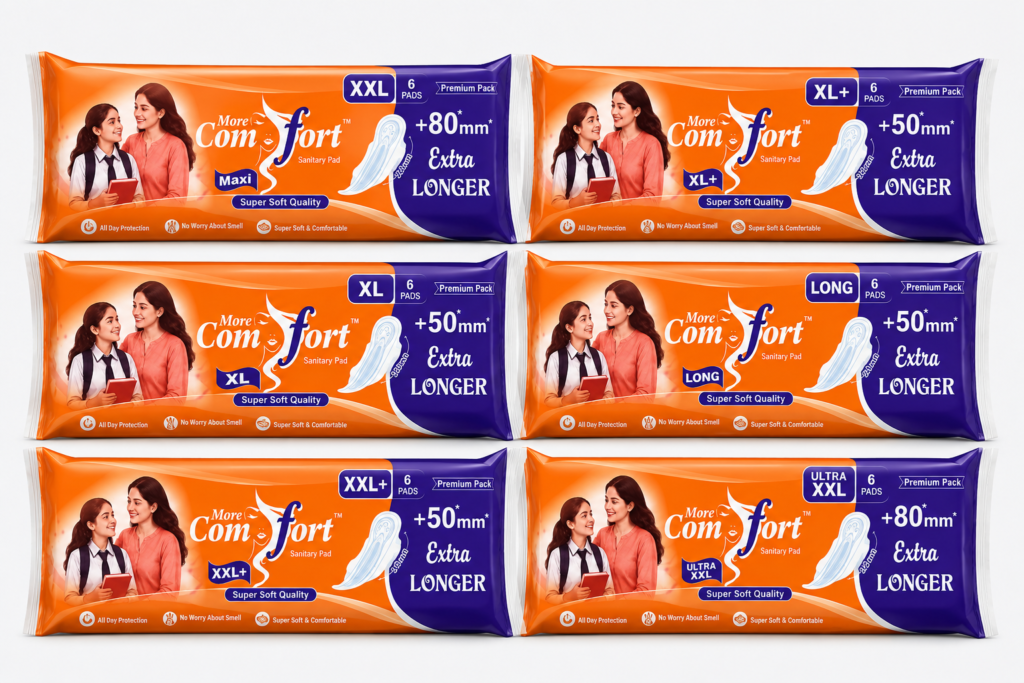 Buy More Comfort XXL Straight Pad Combo – 36 Sanitary Pads